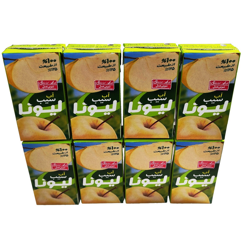 آبمیوه سیب لیونا شیرین عسل - 125 میلی‌لیتر بسته 8 عددی