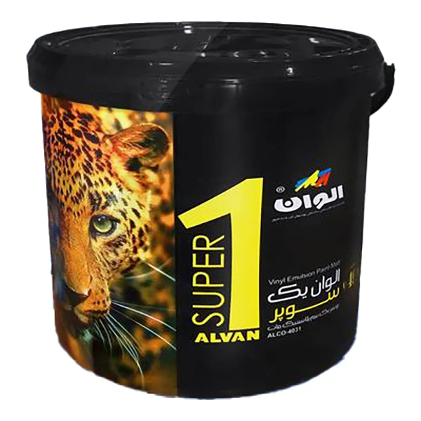 رنگ نیم پلاستیک مات الوان مدل سوپر درجه 1 وزن 5 کیلوگرم