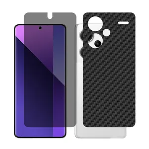 Glass Together model privacy Screen Protector Suitable for Xiaomi Redmi Note 13 Pro Plus Mobile Phone with Back cover sticker