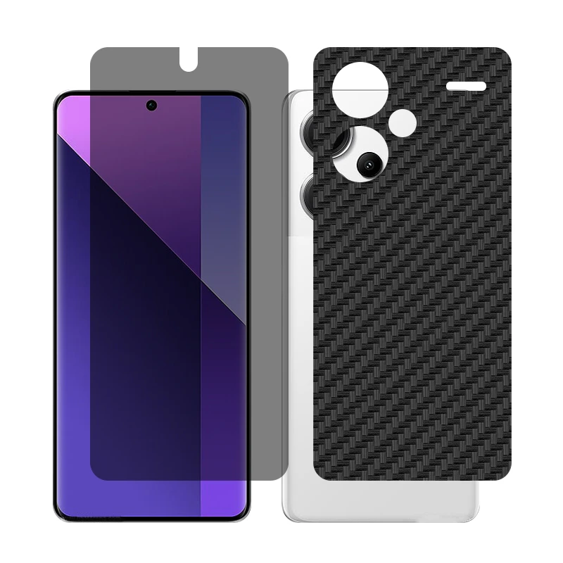 محافظ صفحه نمایش حریم شخصی گلس مدل Together مناسب برای گوشی موبایل شیائومی Redmi Note 13 Pro Plus به همراه برچسب پوششی پشت گوشی
