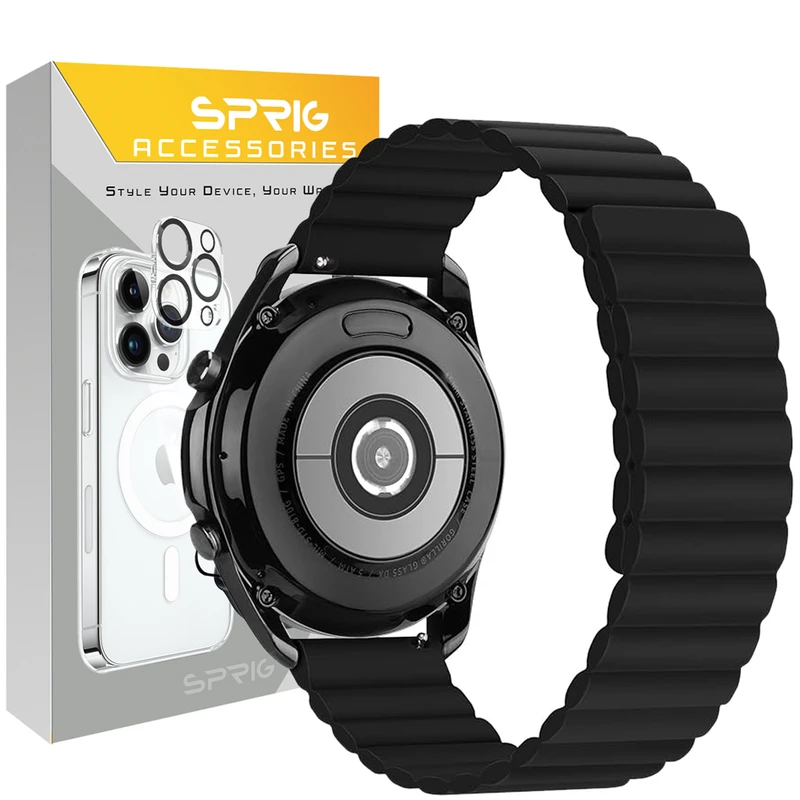 بند اسپریگ مدل Silicone Magnetic Link TW مناسب برای ساعت هوشمند گلوریمی M1 Pro / GS1 Pro / Calling Watch M2