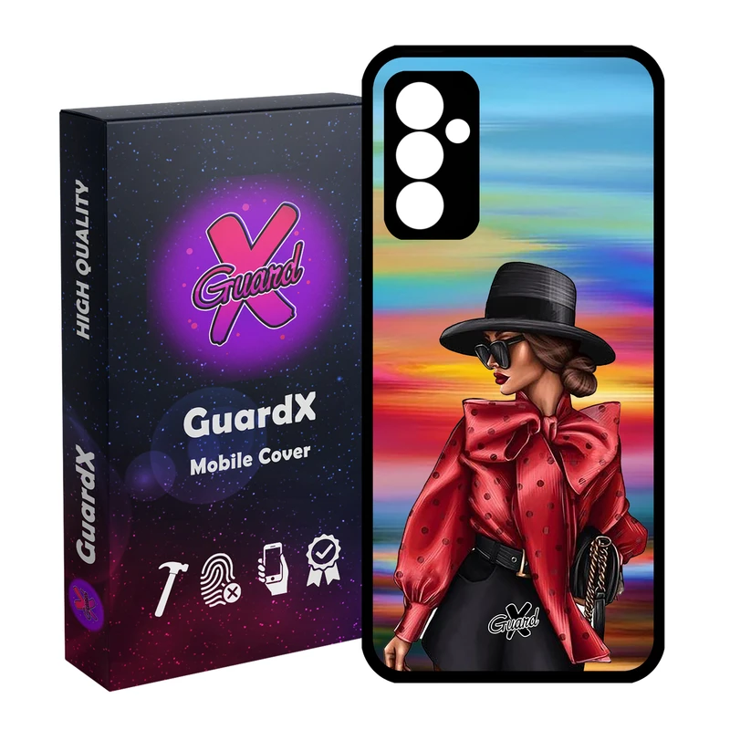 کاور گارد ایکس طرح Girl مدل Glass10086 مناسب برای گوشی موبایل سامسونگ Galaxy A54 / A54 5G