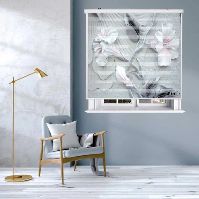 پرده زبرا زیو کد  3D1453 سایز 150X150 سانتی متر