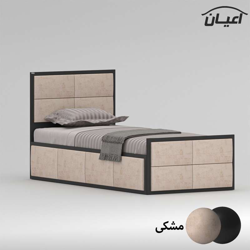 تخت خواب یک نفره اعیان مدل FH842 سایز 90x200 سانتی متر