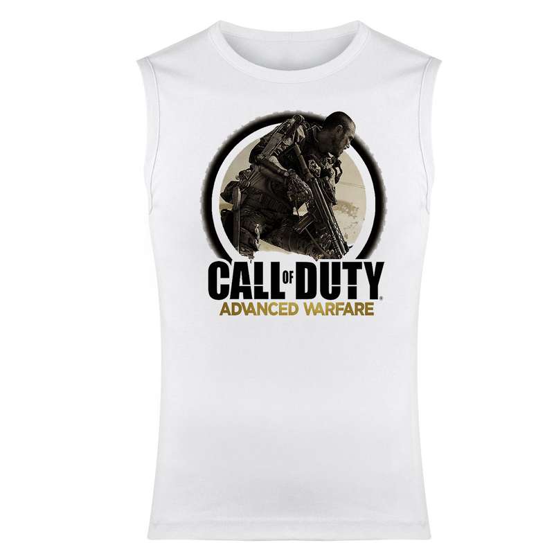 تاپ مردانه مدل call of duty کد 105 رنگ سفید