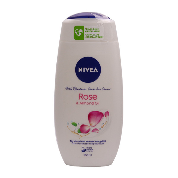 کرم شستشو نیوآ مدل Rose and Almond Oil حجم 250 میلی لیتر 