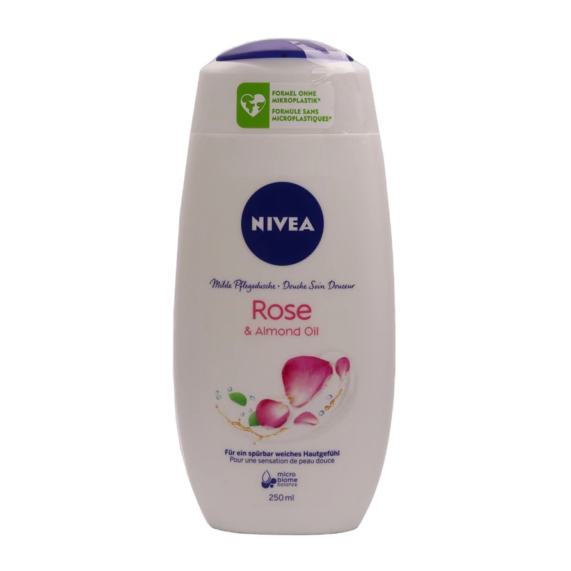 کرم شستشو نیوآ مدل Rose and Almond Oil حجم 250 میلی لیتر