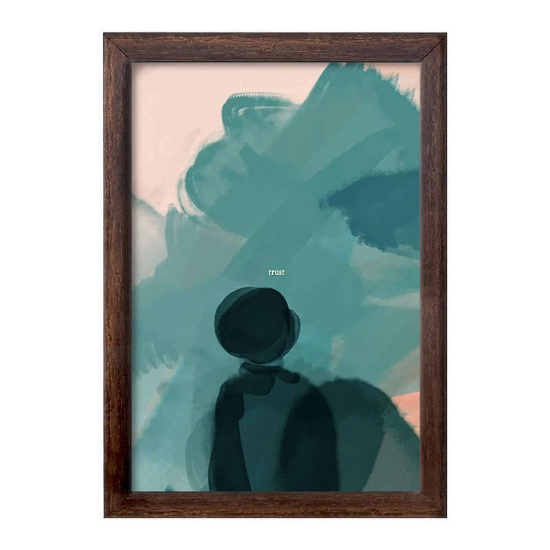 تابلو خندالو طرح دکوراتیو (decorative) کد F1734