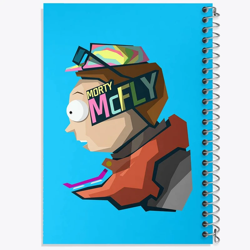 دفتر مشق 50 برگ خندالو مدل انیمیشن ریک و مورتی Rick and Mort کد 26395