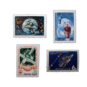 تمبر یادگاری مدل فضایی کد aa-387 مجموعه 4 عددی