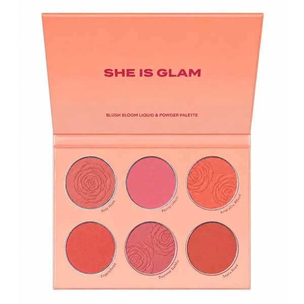 پالت رژگونه شی ایز گلم مدل Floral Blush 