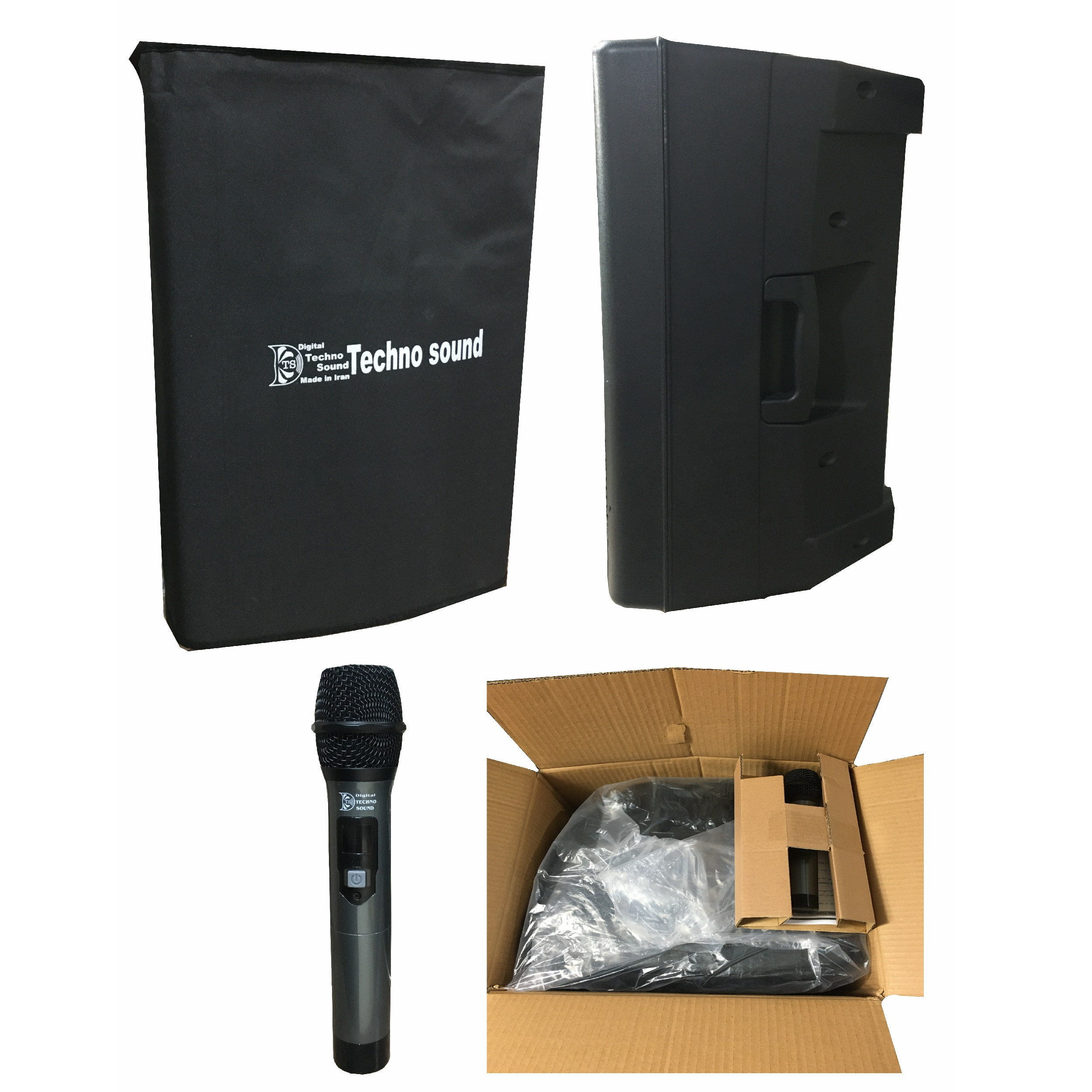 اکو پرتابل تکنوسوند مدل 12inch-PTR4W-P به همراه میکروفن بی سیم