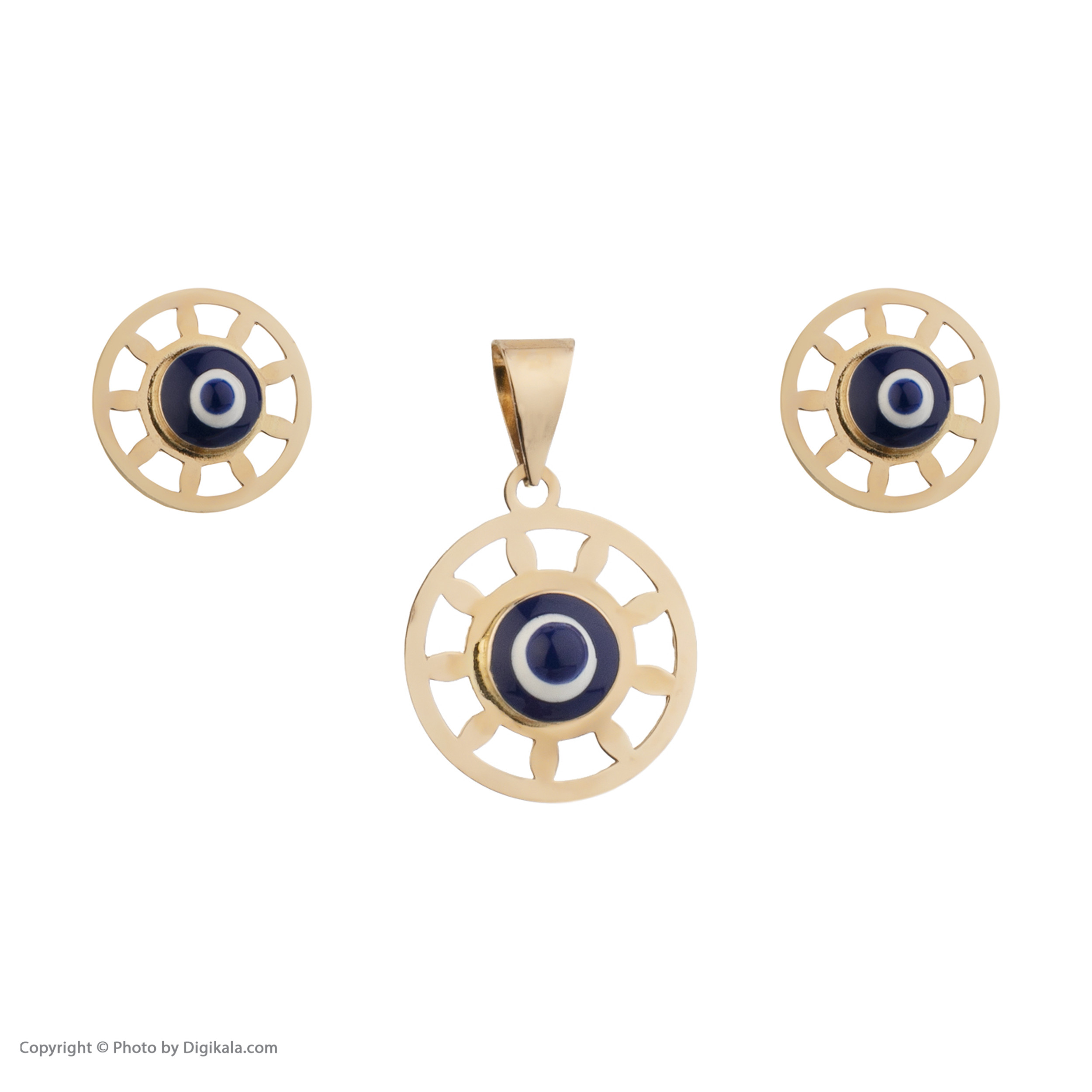 نیم ست طلا 18 عیار دخترانه مایا ماهک مدل MS0598