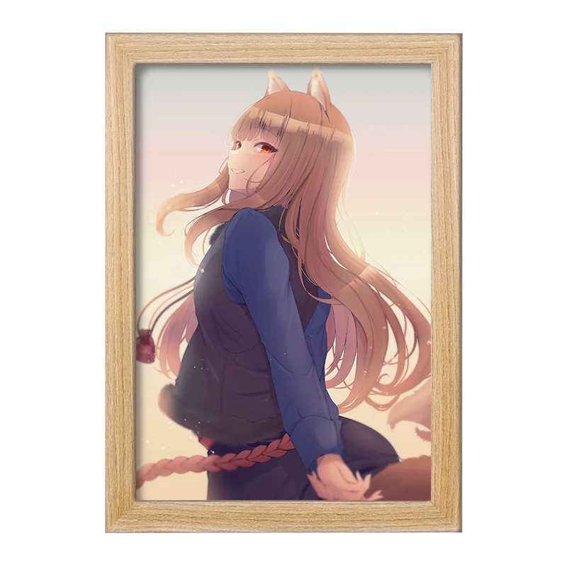 تابلو خندالو مدل هولو انیمه ادویه و گرگ کد 36119