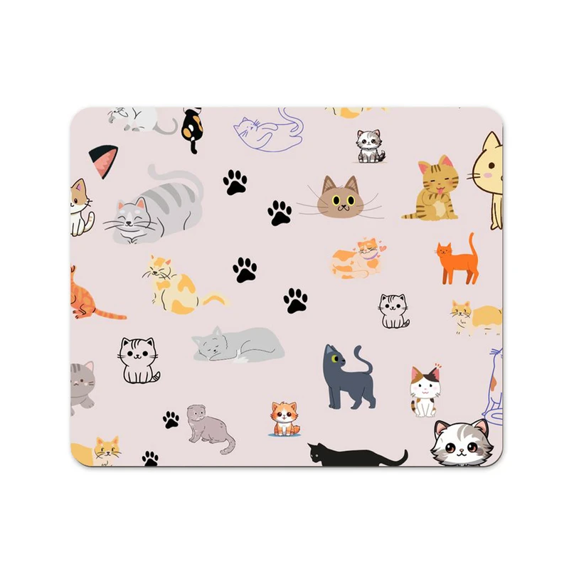 ماوس پد پاد آفرین مدل گربه های ناز کیوت کد 611 سایز 24*19 سانتی متر