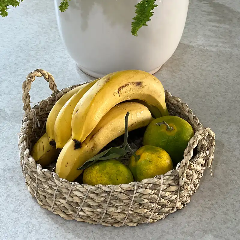 سبد حصیر بافی مدل سنتی کد M