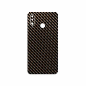 MAHOOT Glossy-Brown-Fiber Cover Sticker for Huawei P30 Lite  48 MP Camera