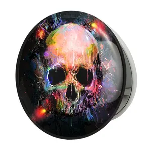 آینه جیبی خندالو طرح اسکلت Skleton مدل تاشو کد 1147 