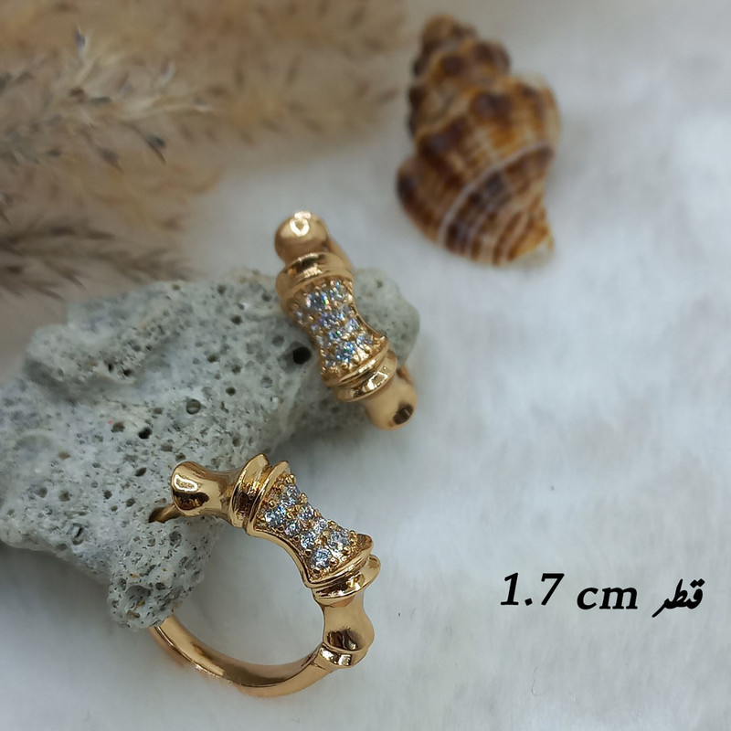 گوشواره زنانه ژوپینگ مدل حلقه ای کد NE 018