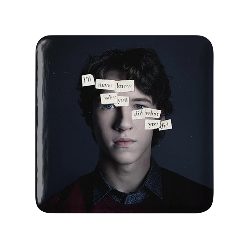 مگنت خندالو طرح تایلر 13دلیل برای اینکه Reasons Why13  مدل مربعی کد 20337