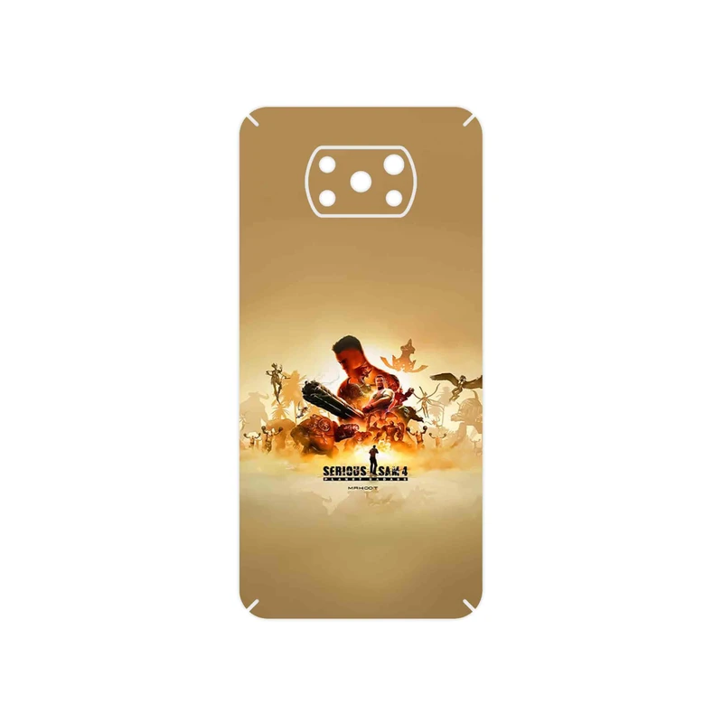 برچسب پوششی ماهوت مدل Serious Sam Game Series مناسب برای گوشی موبایل شیائومی Poco X3 Pro