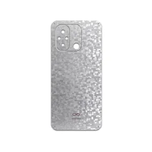 MAHOOT Silver-Silicon Cover Sticker for Xiaomi Redmi 12C