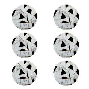 زیر لیوانی طرح هندسی کد 8634 بسته 6 عددی