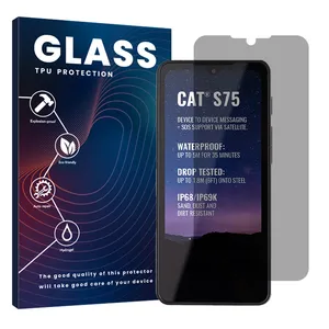 Glass Resistant model privacy screen protector suitable for CAT S75 mobile phone