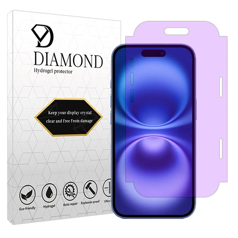 محافظ صفحه نمایش دیاموند مدل آنتی پرپل مناسب برای گوشی موبایل اپل iPhone 16 