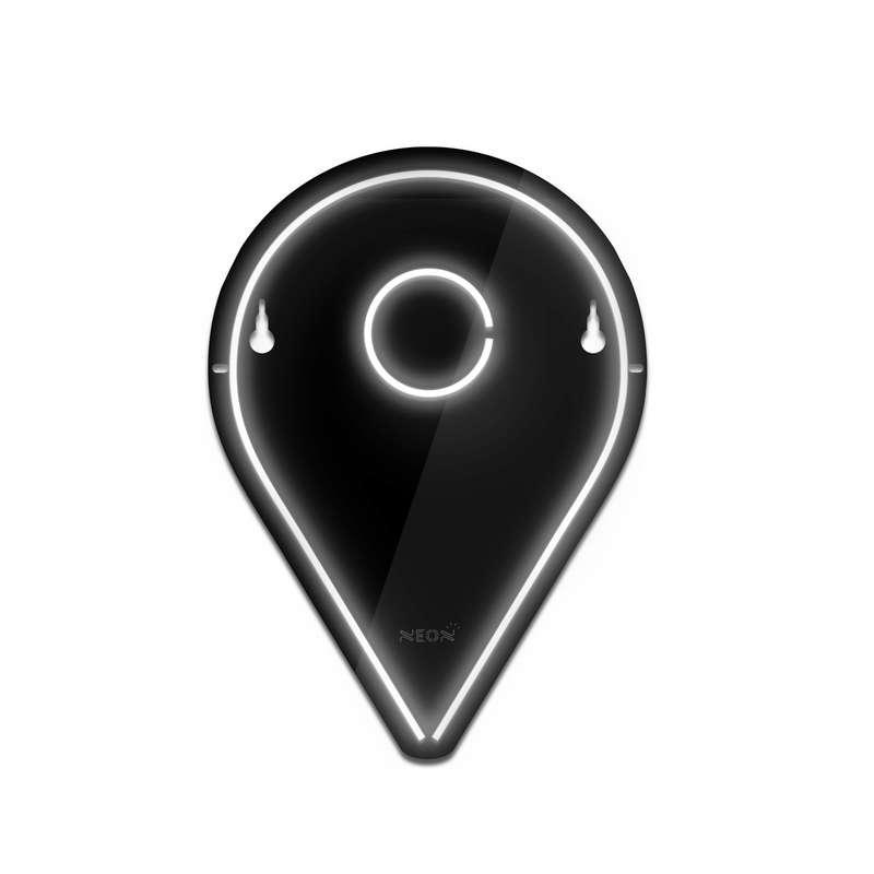 چراغ دیواری نئون دیزاین طرح Location-BL_WHT