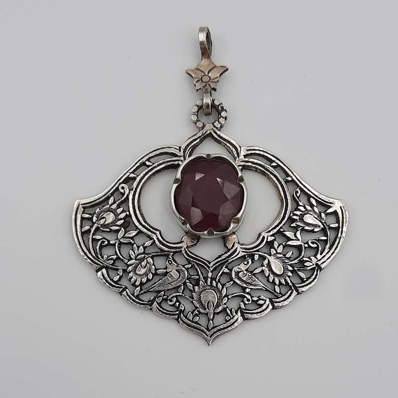 آویز گردنبند نقره زنانه مدل 20150