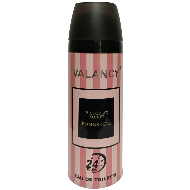 اسپری ضد تعریق زنانه والانسی مدل Victoria Secret Bombshell حجم 200 میلی لیتر
