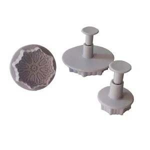 کاتر شیرینی پزی به گز مدل گل مجموعه 3 عددی