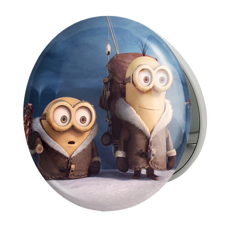 آینه جیبی خندالو طرح مینیون ها Minions مدل تاشو کد 13728 