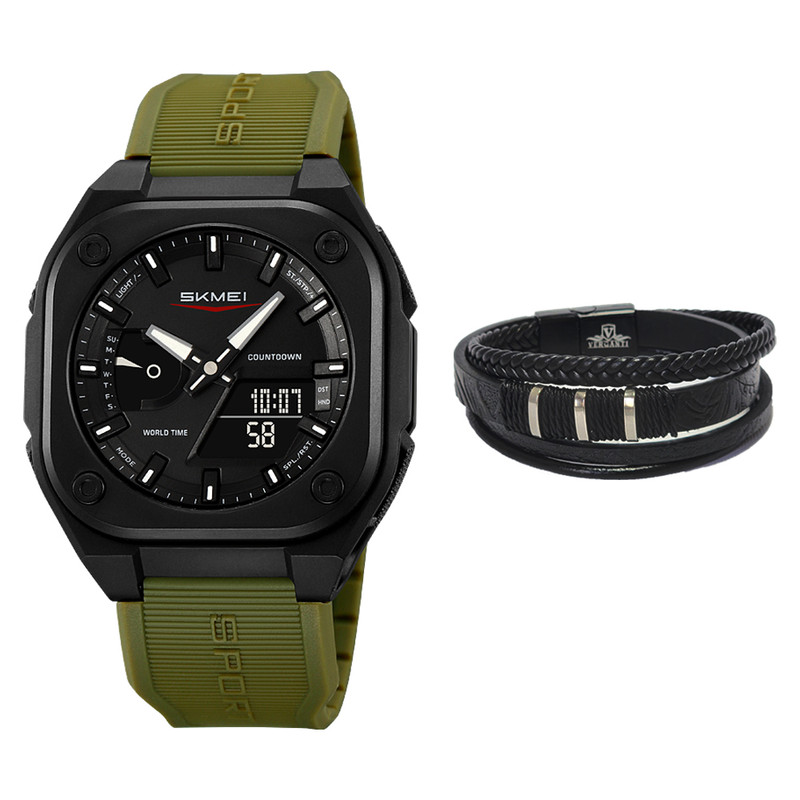 ساعت مچی دیجیتال مردانه اسکمی مدل 2328AG به همراه دستبند