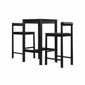 میز و صندلی ناهارخوری دو نفره گنجینه مدل بار لونا