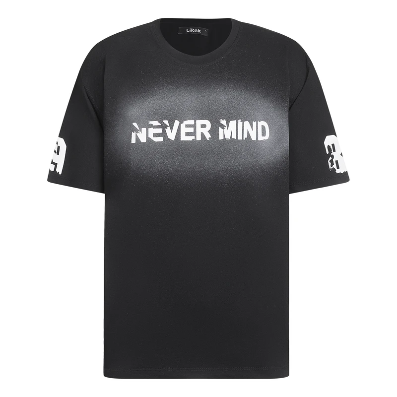 تی‌شرت اورسایز آستین کوتاه مردانه لیکک مدل 1102-1