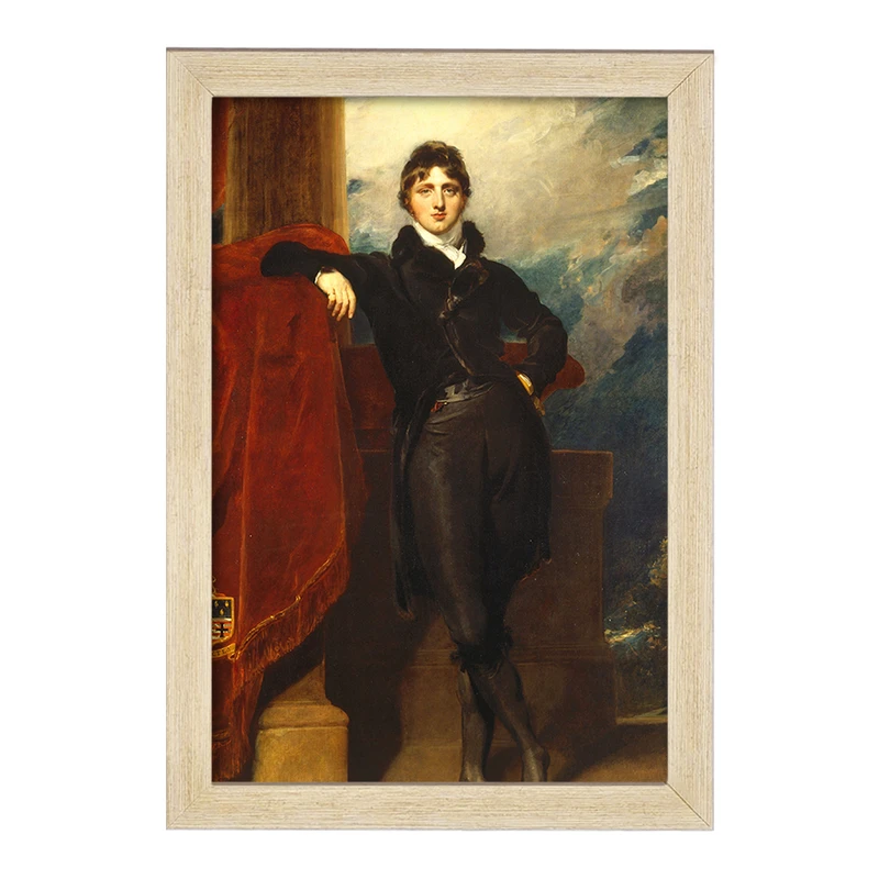 تابلو خندالو مدل نقاشی لرد گرانویل لوسون اثر سر توماس لارنس کد F12358