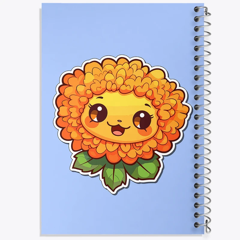 دفتر شطرنجی 50 برگ خندالو مدل گل و گیاه کد 36640