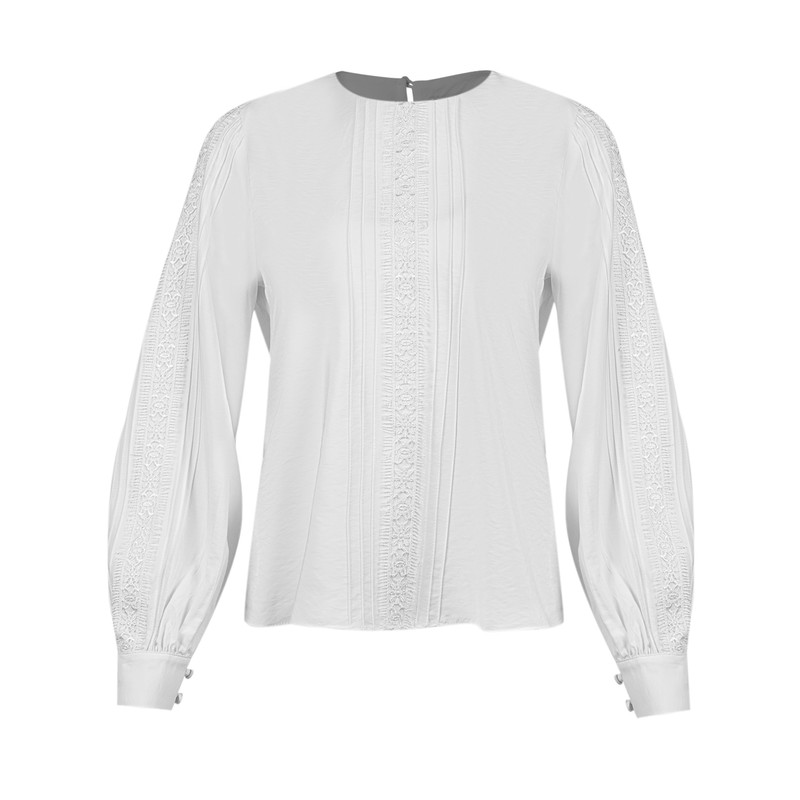 بلوز زنانه سرژه مدل 204633 سفید