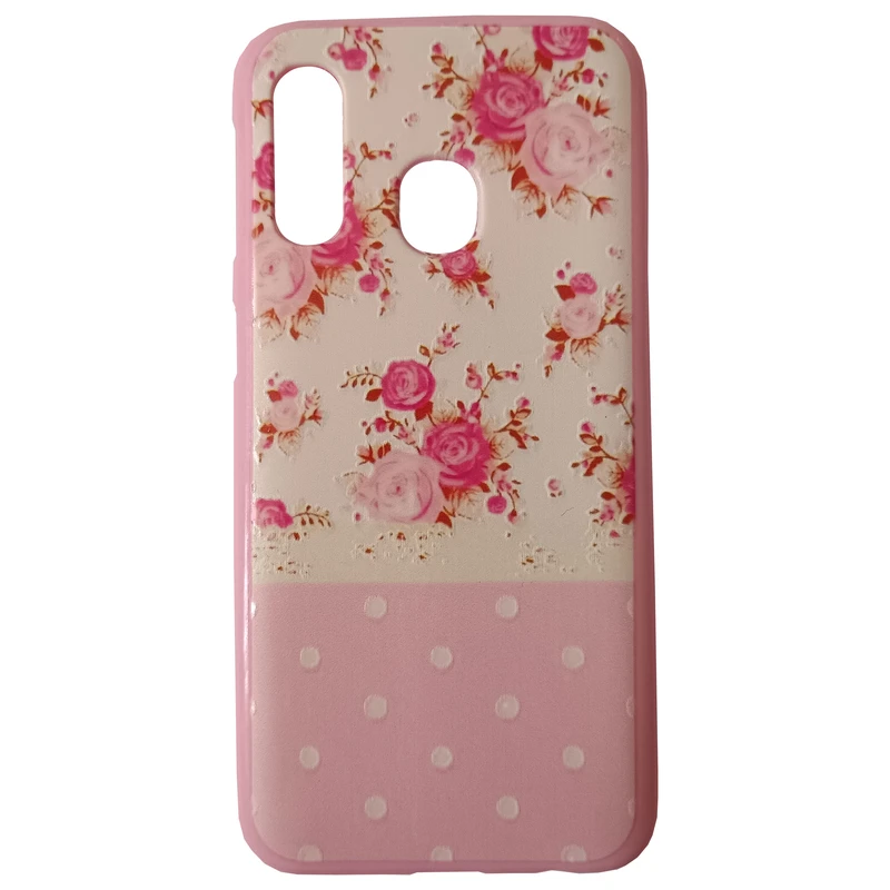 کاور مدل سیلیکونی کد 010 طرح گل مناسب برای گوشی موبایل سامسونگ Galaxy A40