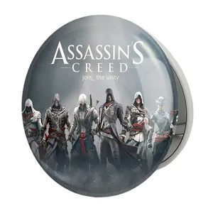 آینه جیبی خندالو طرح اساسینز کرید Assassin&#39;s Creed مدل تاشو کد 4973 