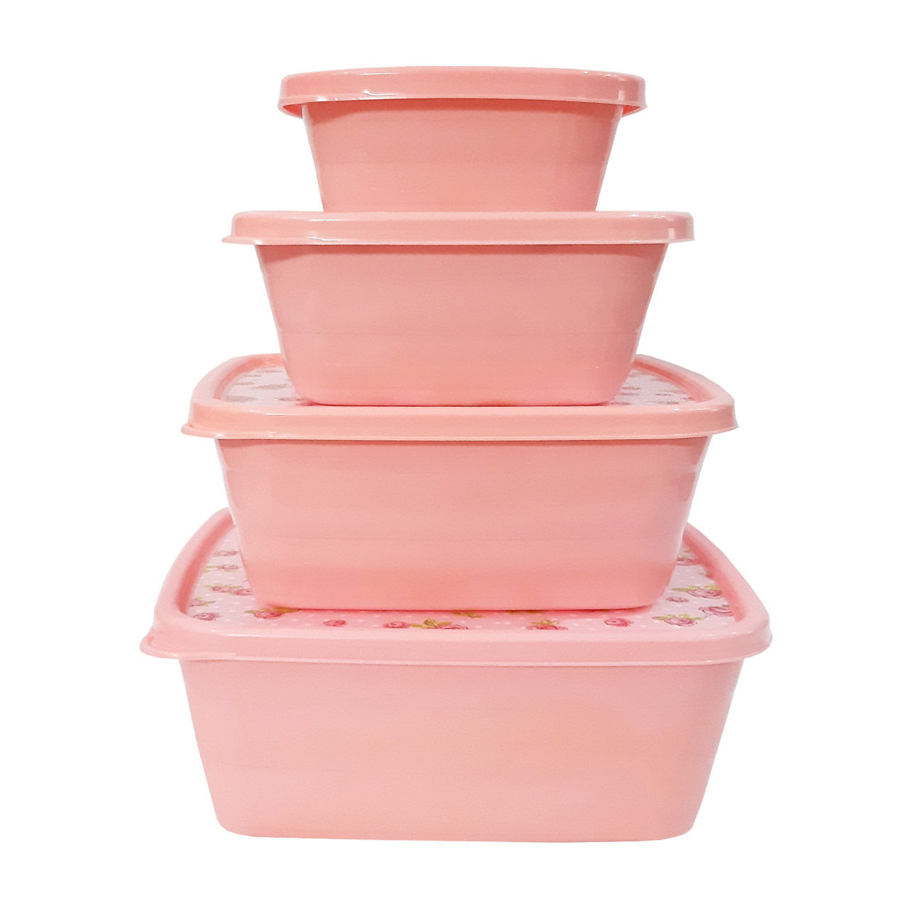 ظرف نگهدارنده مدل Rose2 مجموعه 4 عددی