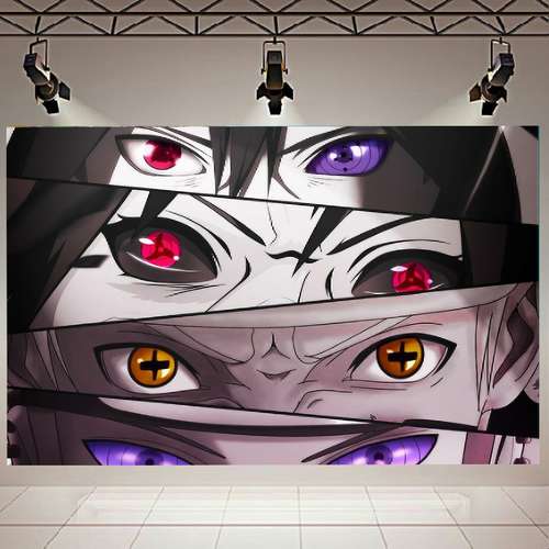 پوستر طرح انیمه ناروتو مدل چشم ها کد AR16900