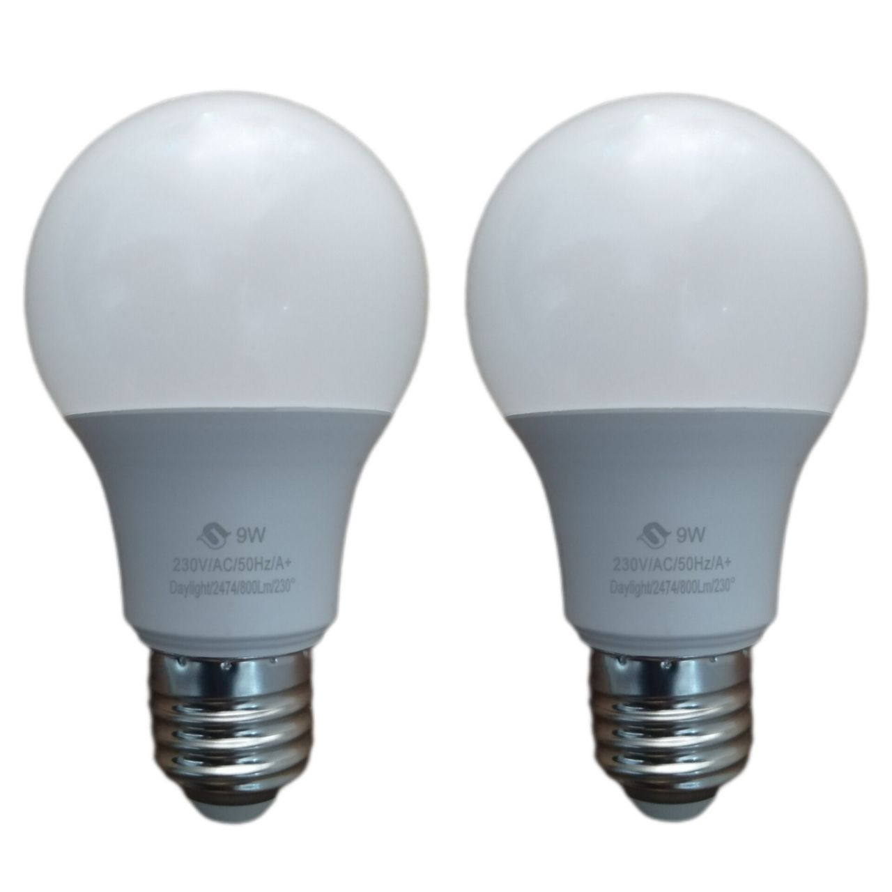 لامپ اس ام دی 9 وات پارس شوان مدل حبابی پایه E27 بسته 2 عددی