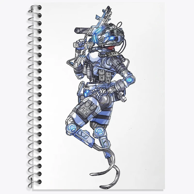 دفتر لغت 50 برگ خندالو طرح بازی تایتان فال (Titanfall) کد 32604