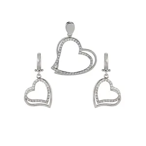 نیم ست نقره زنانه جواهری سون مدل 2734