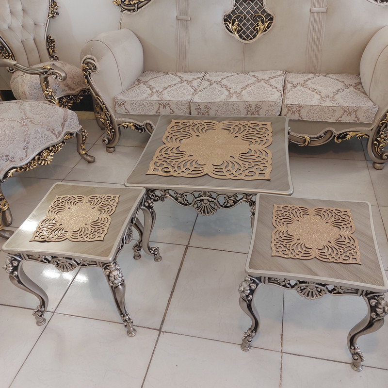 ست رومیزی سه تکه طرح آرکاد مدل نسیم کد 5830