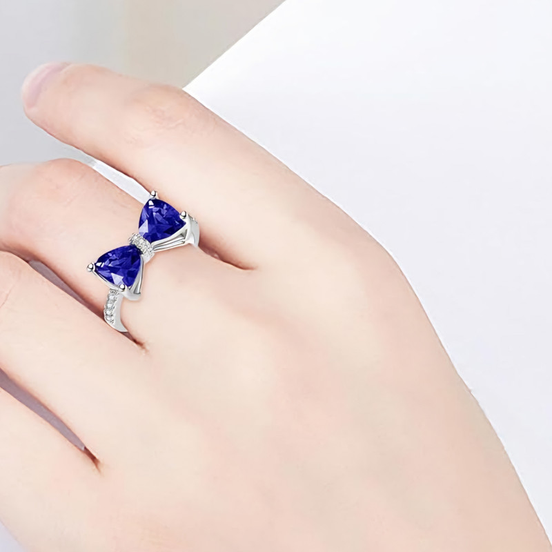 انگشتر زنانه مدل پاپیون ظریف جواهری کد Art52