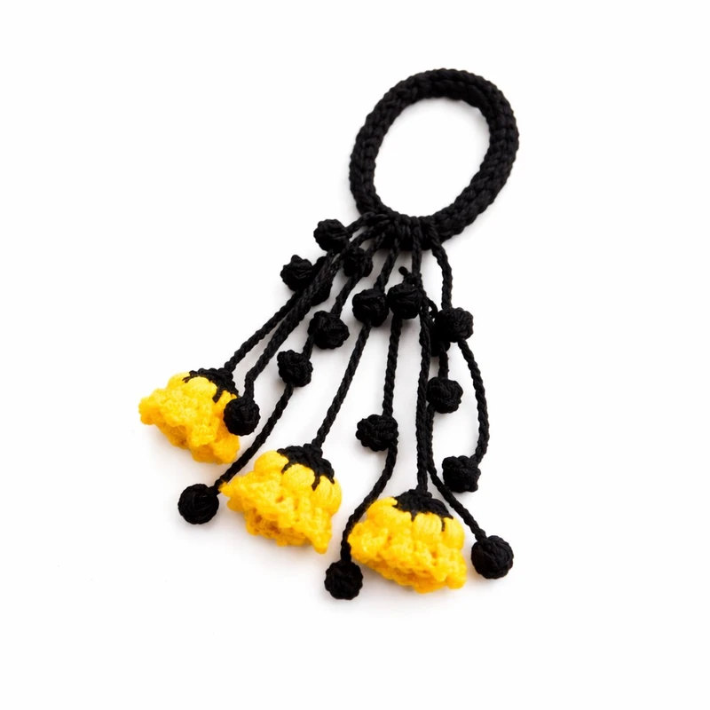 کش مو زنانه مدل بافتنی گلرخ کد q3